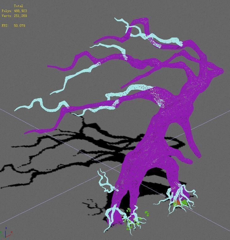 Strange - dead tree 3D model_1