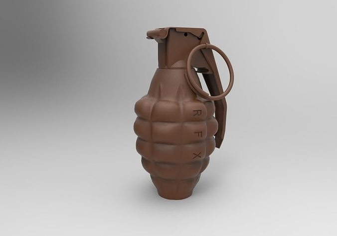 grenade mod1 3D print model