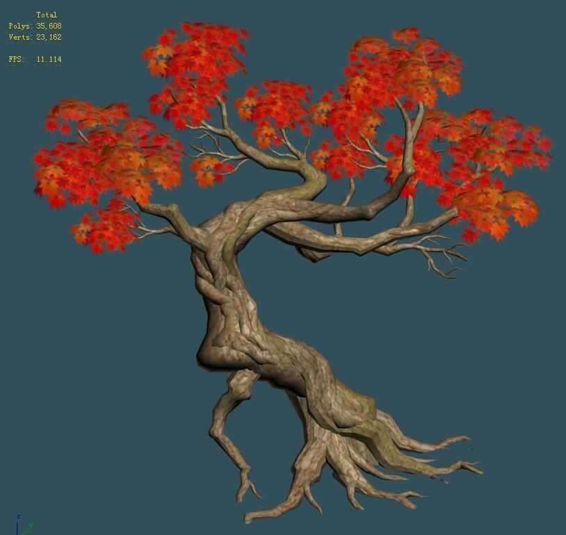 Forest - Maple Tree 12 3D model_1