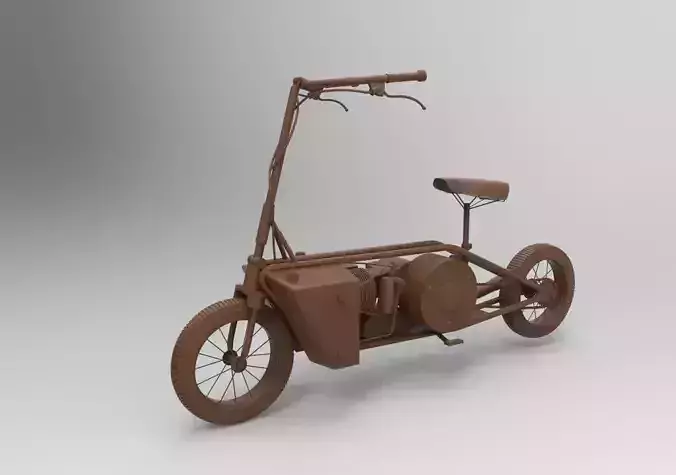 scooter bicycle 3D print model
