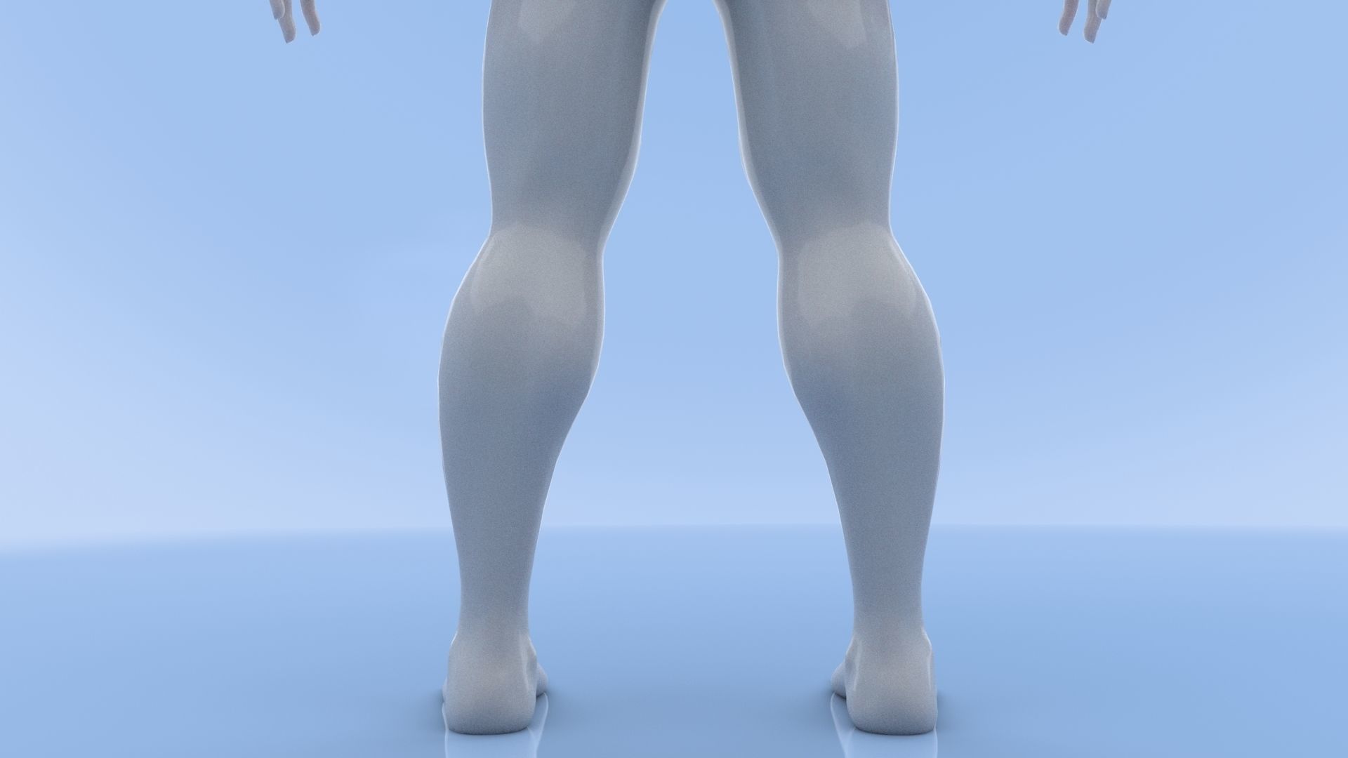 Male Base Mesh Low-poly 3D model_32