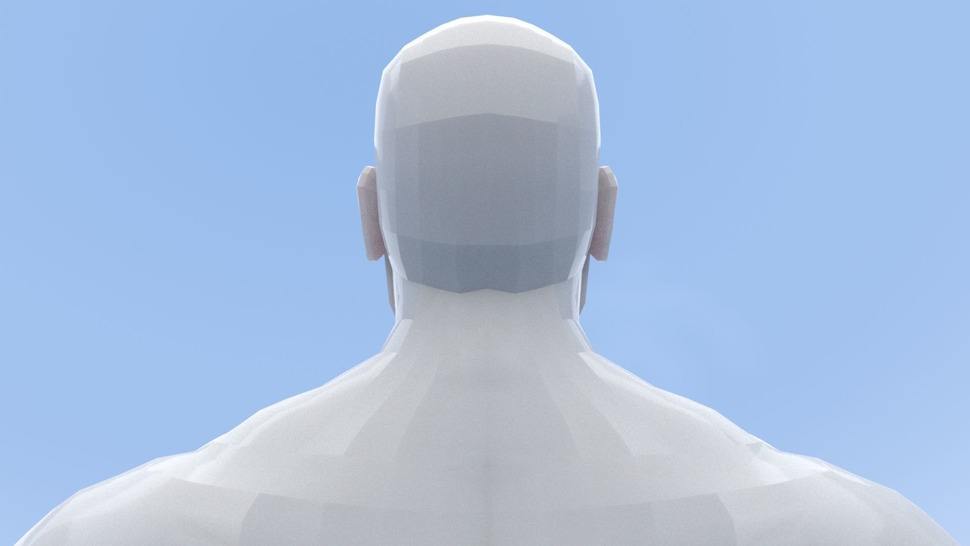 Male Base Mesh Low-poly 3D model_42