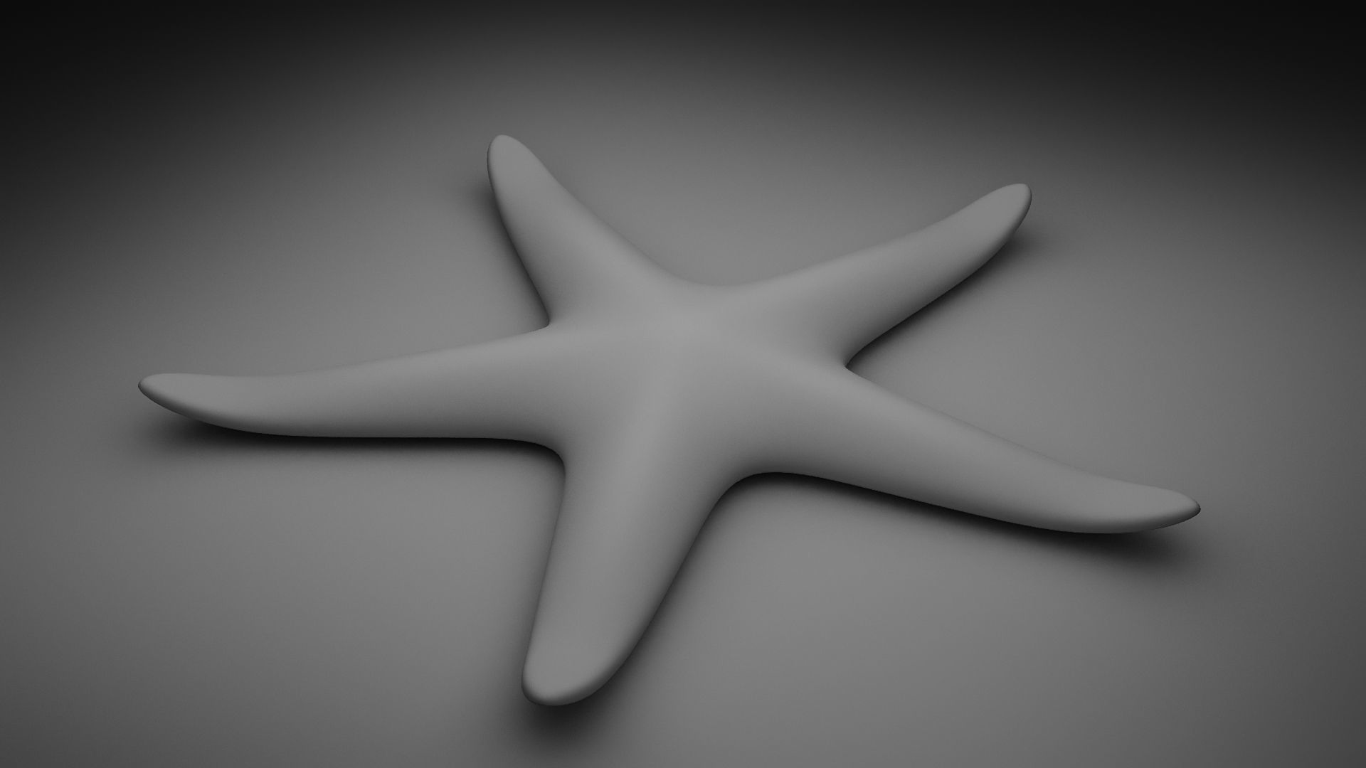 Starfish Sea star Low-poly 3D model_6