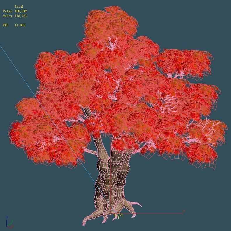 Forest - Maple Tree 15 3D model_6