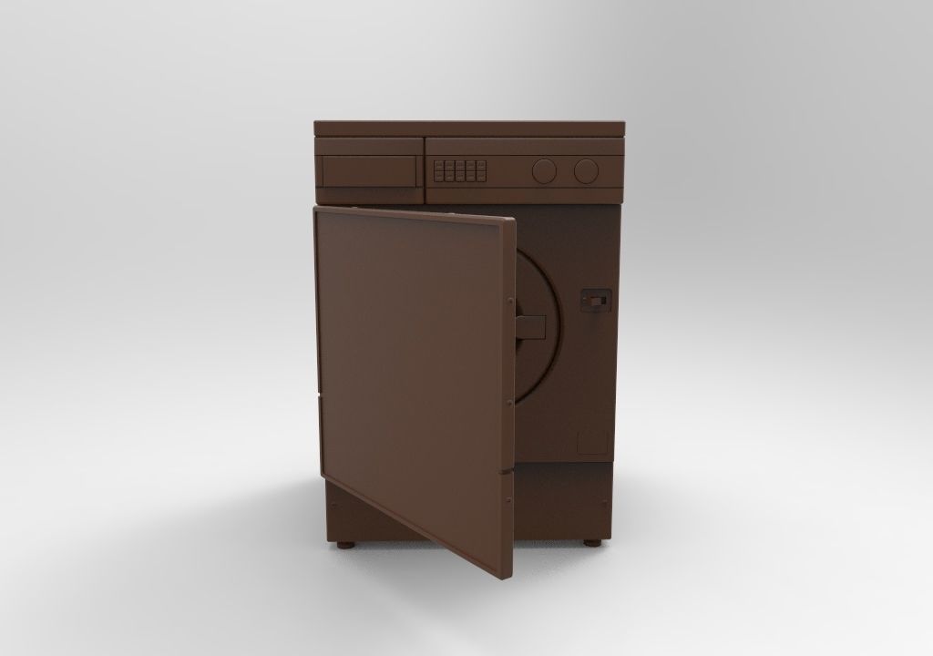 washing machine 3D print model_1