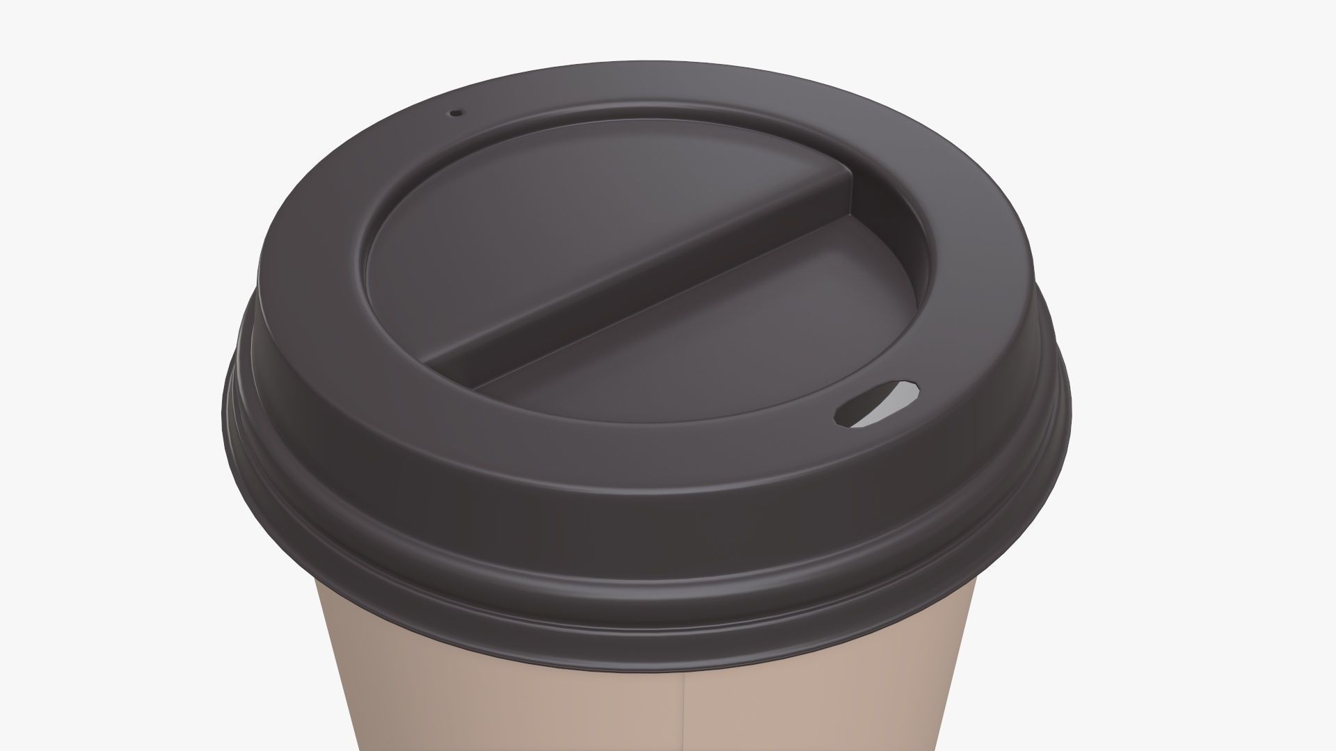 Recycled paper coffee cup lid and holder 01 3D model_5