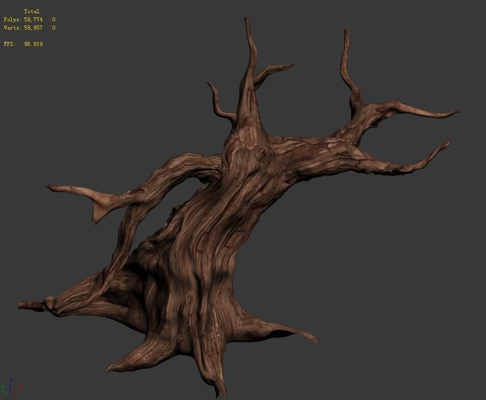 Desert - dead tree 12 3D model_5