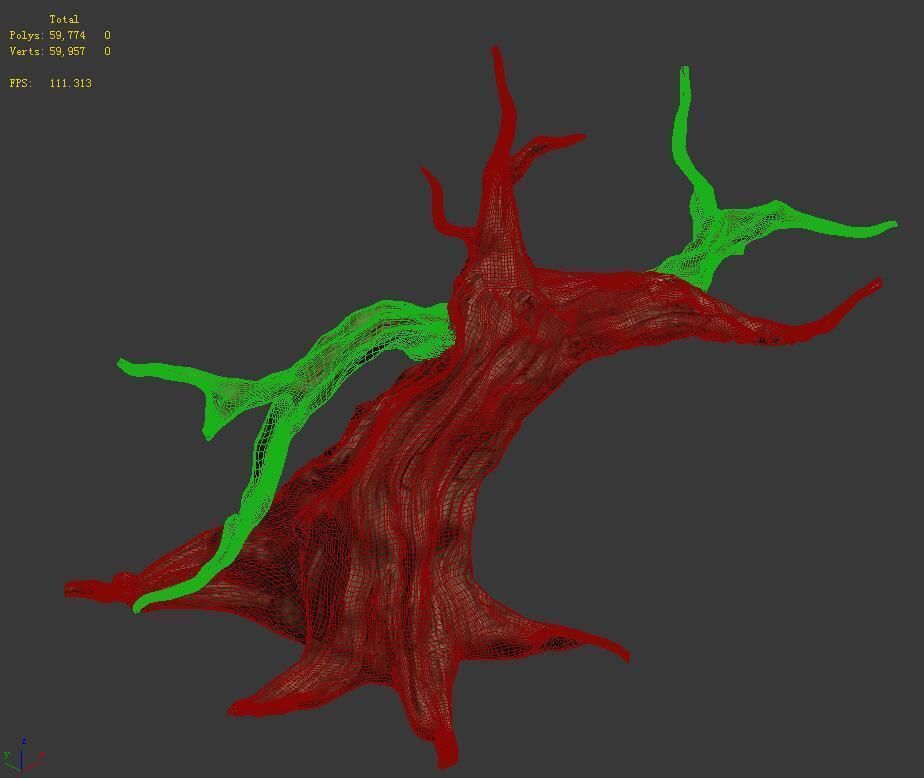 Desert - dead tree 12 3D model_4