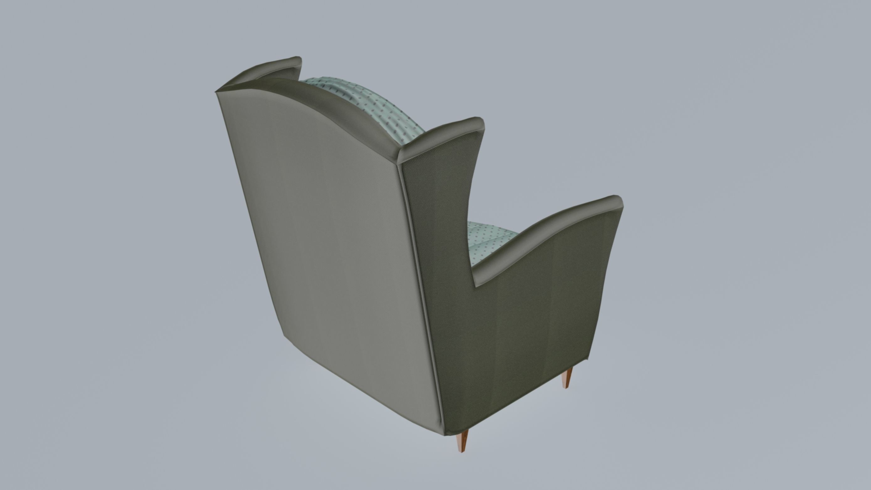 Torino Armchair 3D model_8
