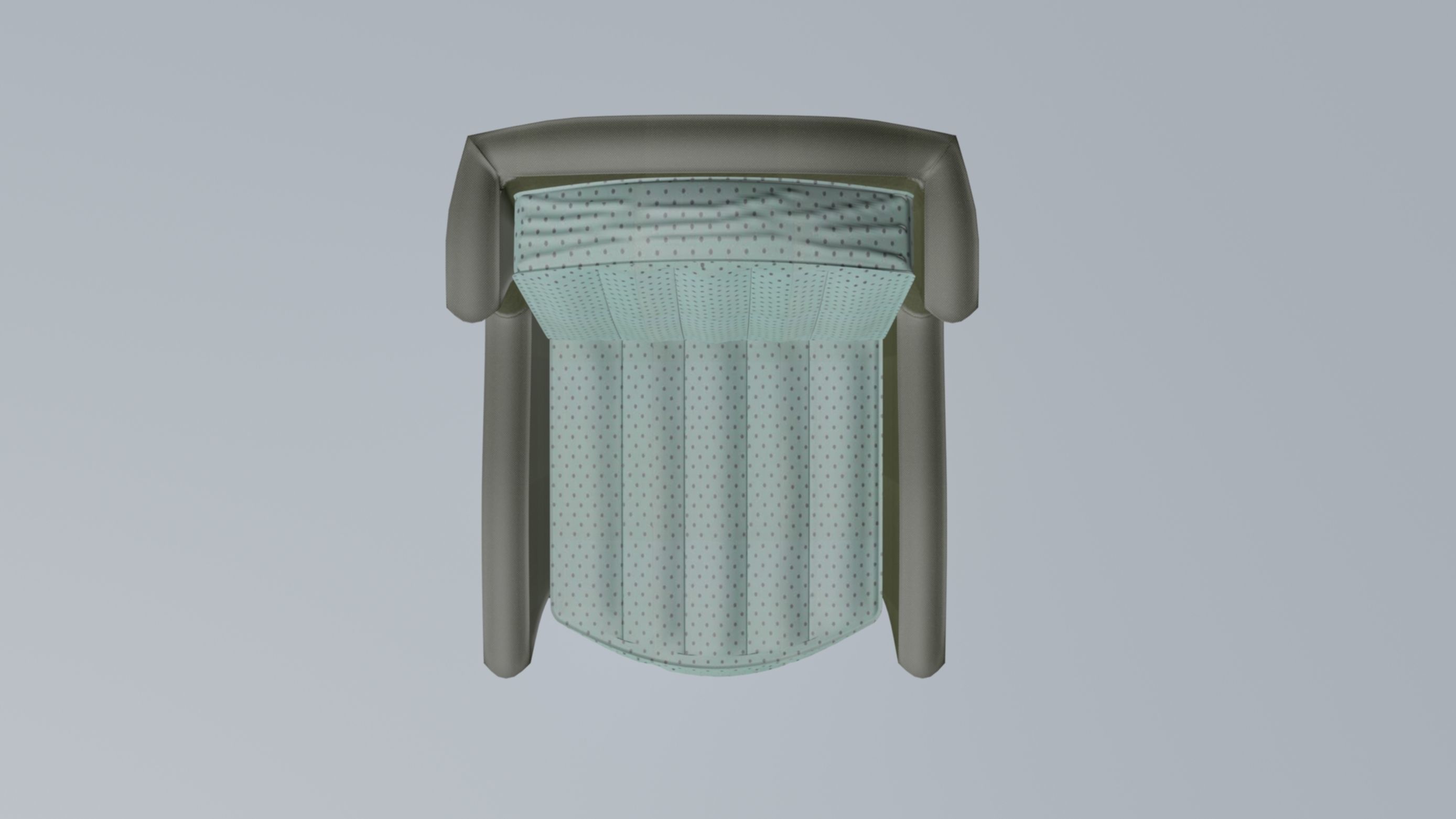 Torino Armchair 3D model_7