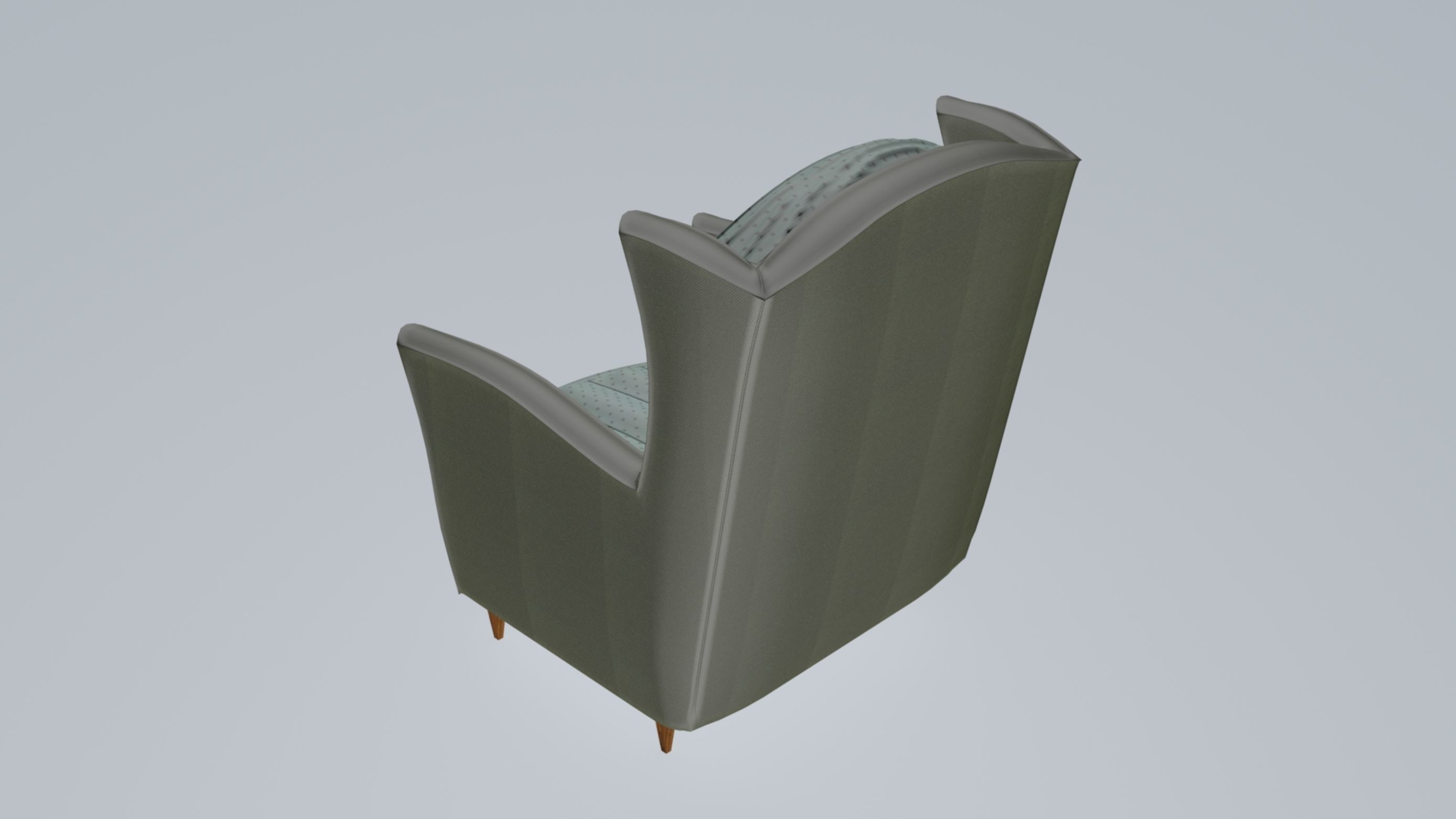 Torino Armchair 3D model_9