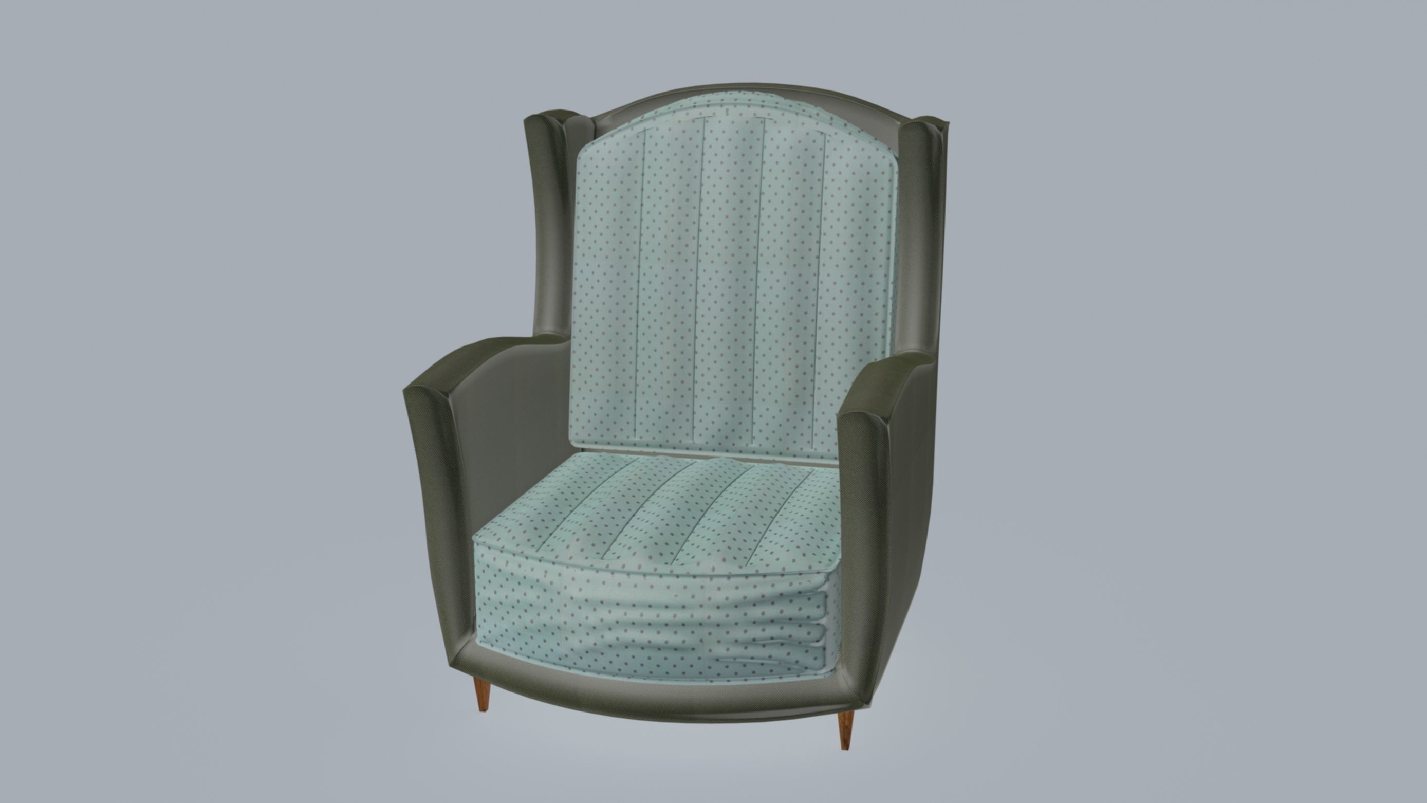 Torino Armchair 3D model_10