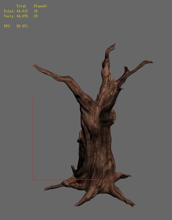 Desert - dead tree 13 3D model_2
