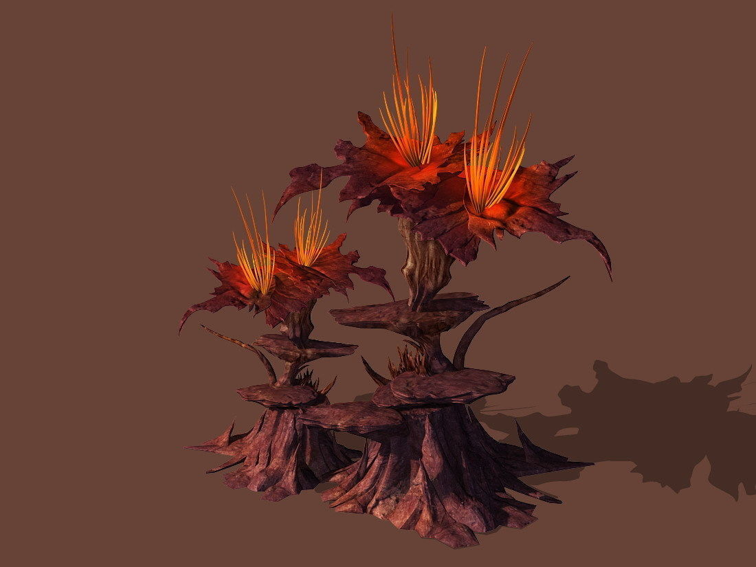 Game Models - Plants in the Desert 3D model_1
