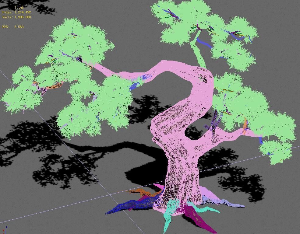 Forest - Pine 12 3D model_6