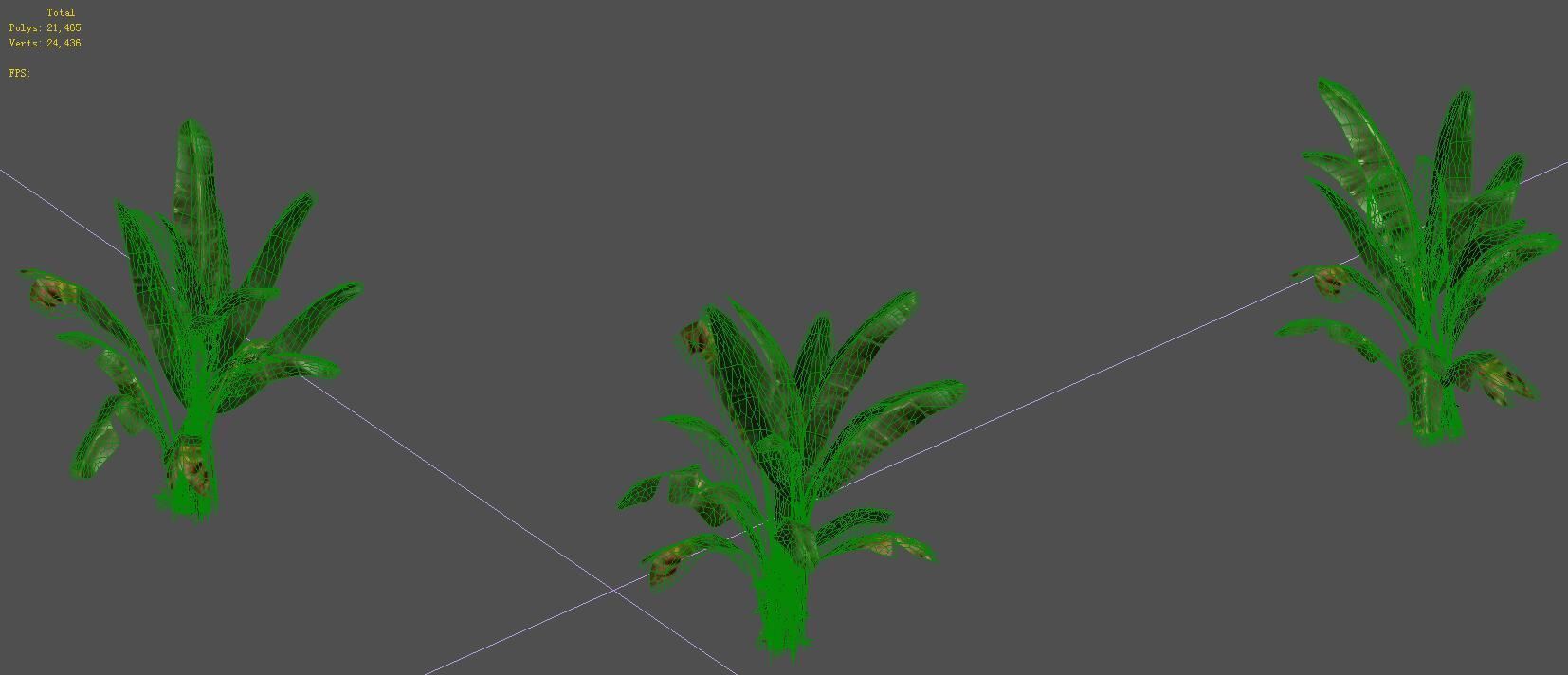 Trees - banana trees 3D model_5