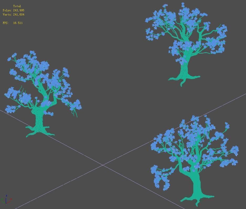 Trees - flowers tree 3D model_5