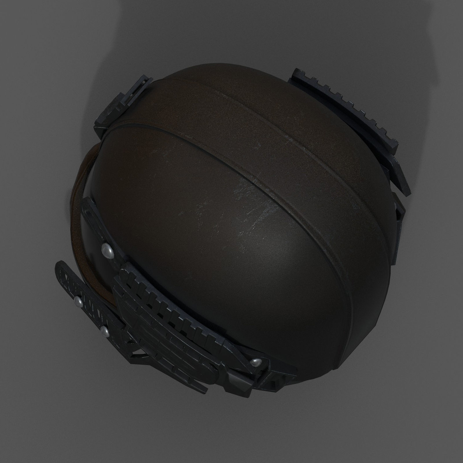 Helmet scifi military combat cyborg armor develop fantasy  Low-poly 3D model_8