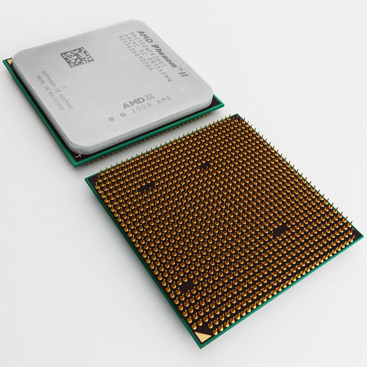 AMD Phenom II Cpu 3D model_3