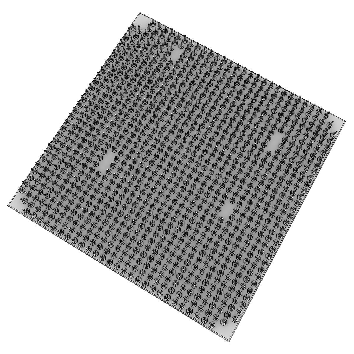 AMD Phenom II Cpu 3D model_7