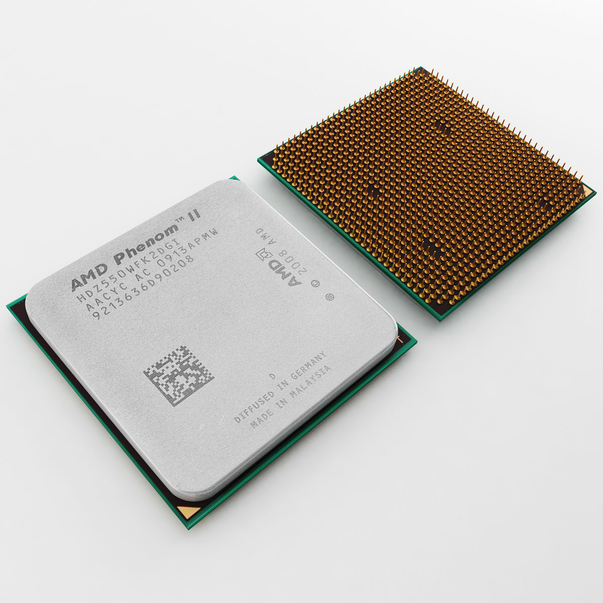 AMD Phenom II Cpu 3D model_2