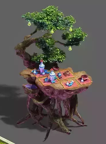 Art engraving - tree