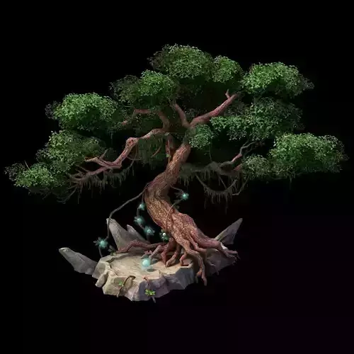 Game Model - Moon White Tree
