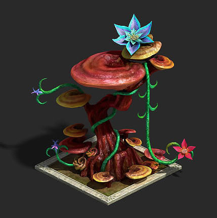 lant growth process - Dongtian Ganoderma lucidum 3D model