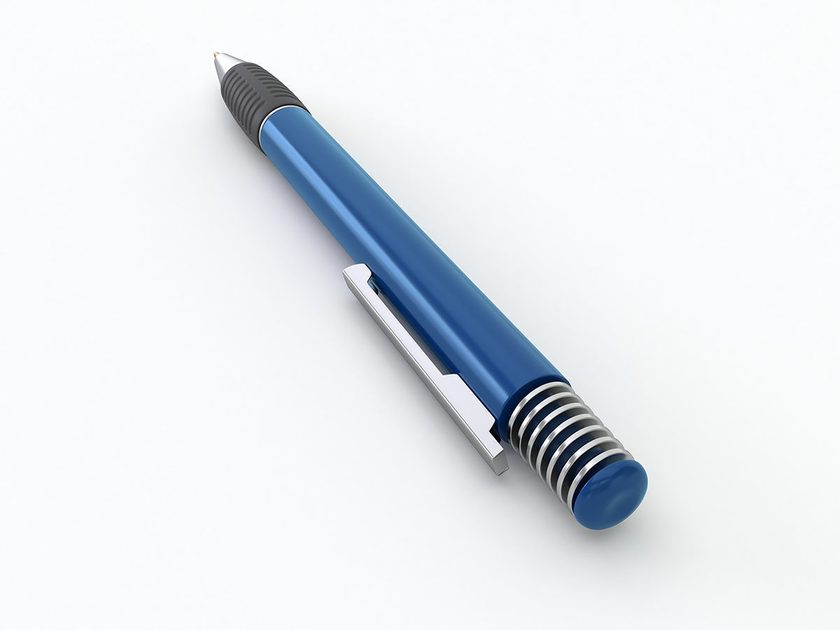 Ballpoint Pen 3D model_1