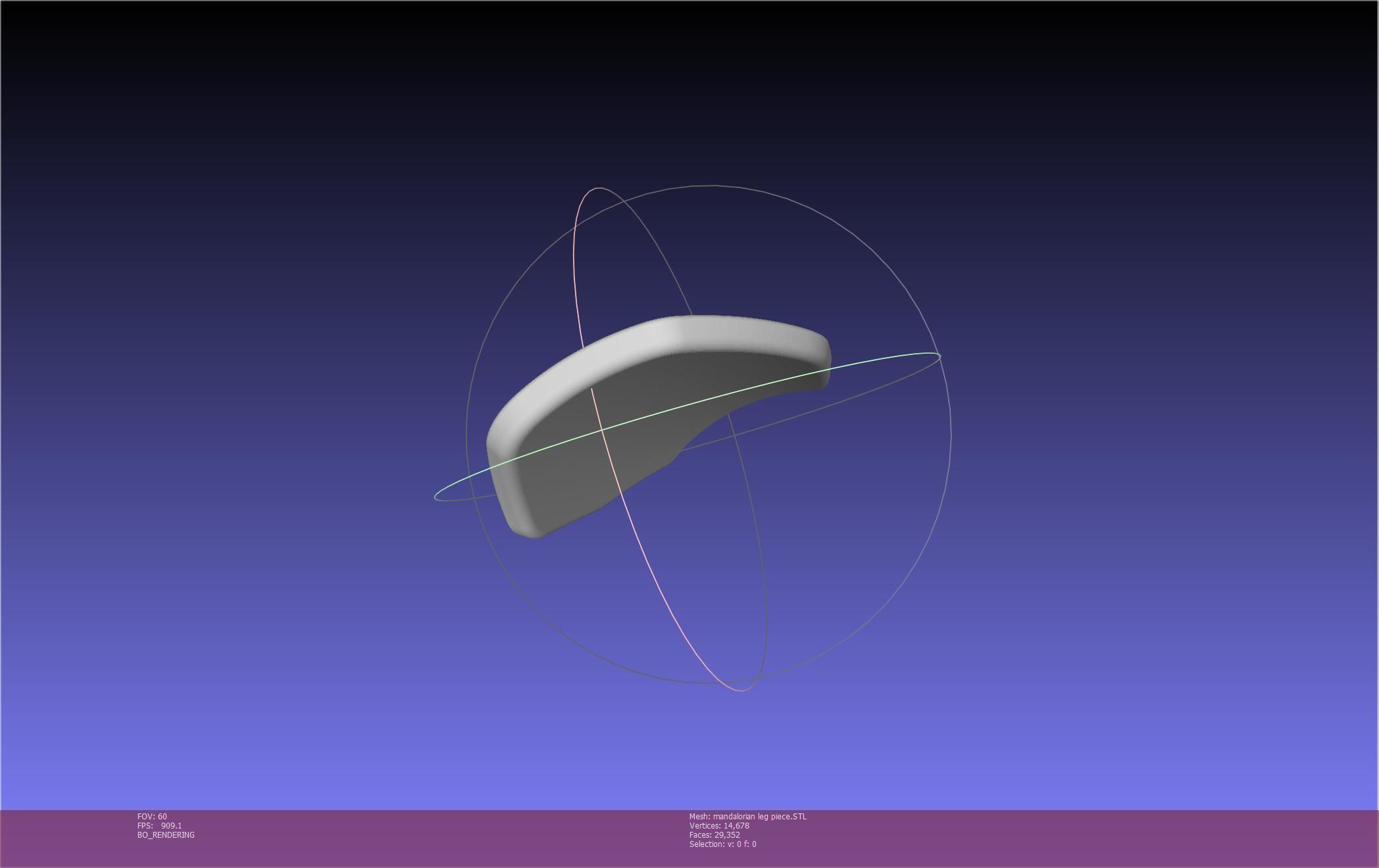 Mandalorian Armor Leg Piece 3D print model_21