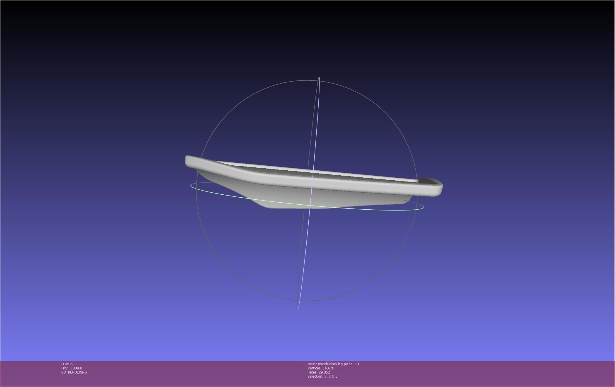 Mandalorian Armor Leg Piece 3D print model_14
