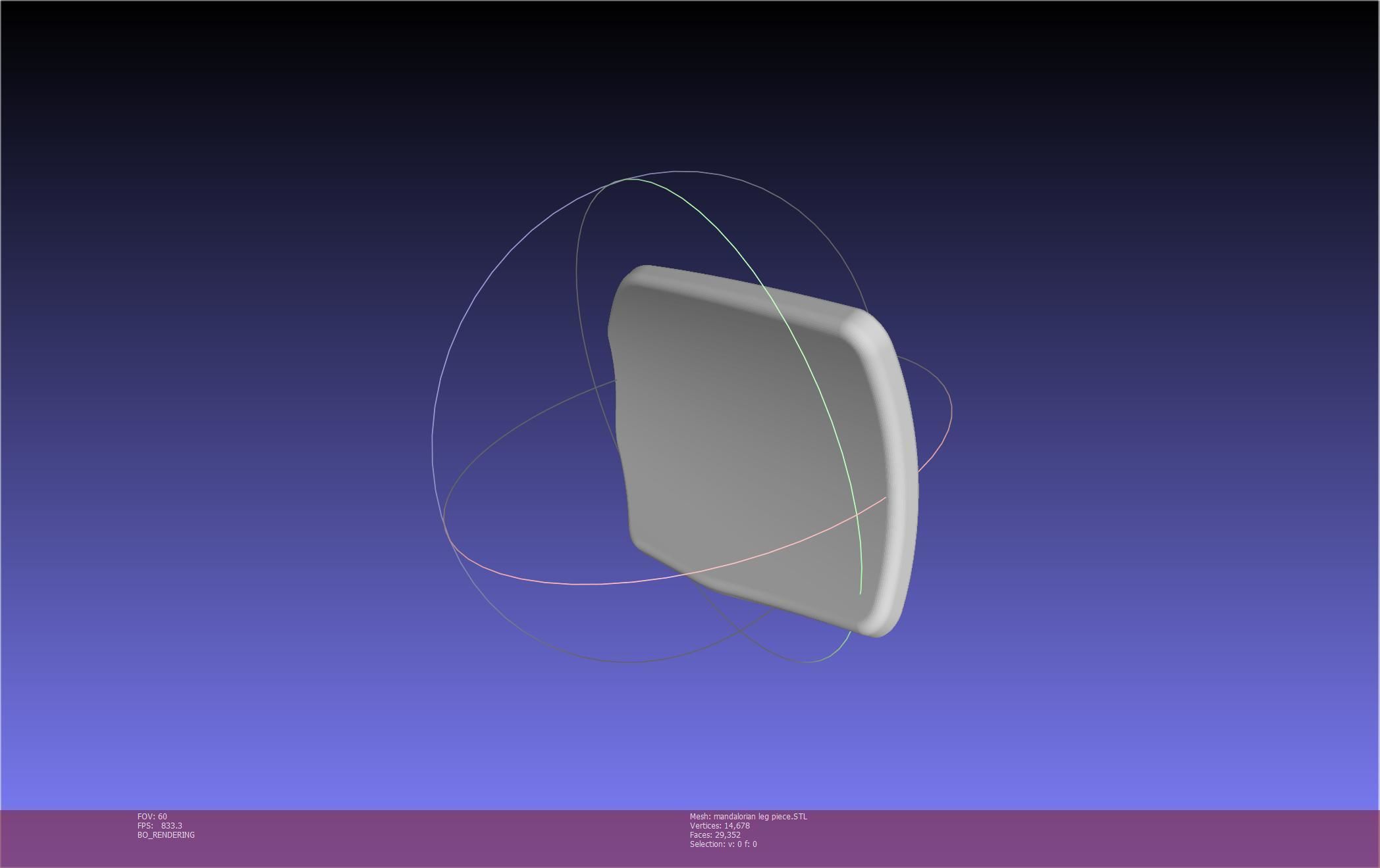 Mandalorian Armor Leg Piece 3D print model_13