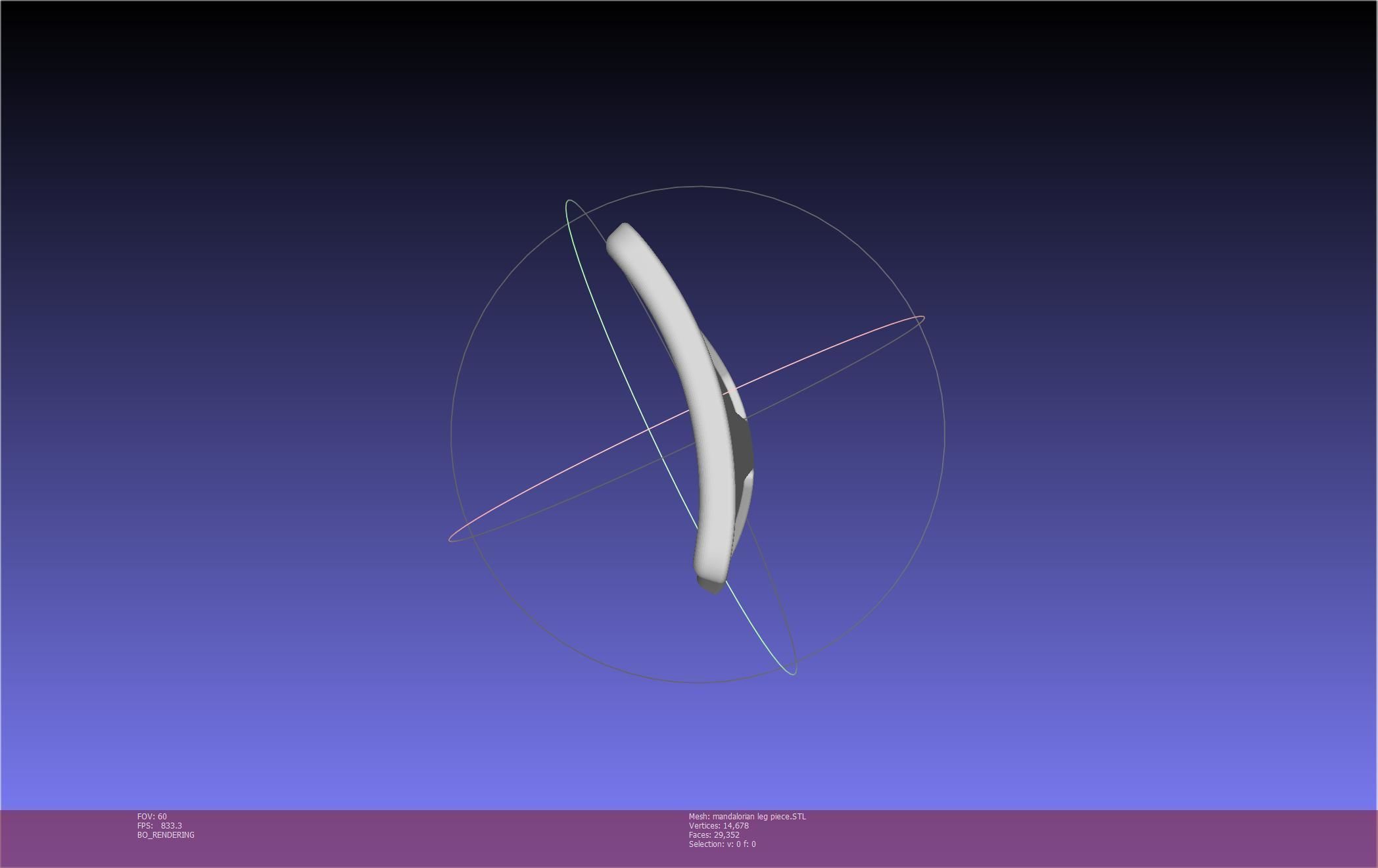 Mandalorian Armor Leg Piece 3D print model_12