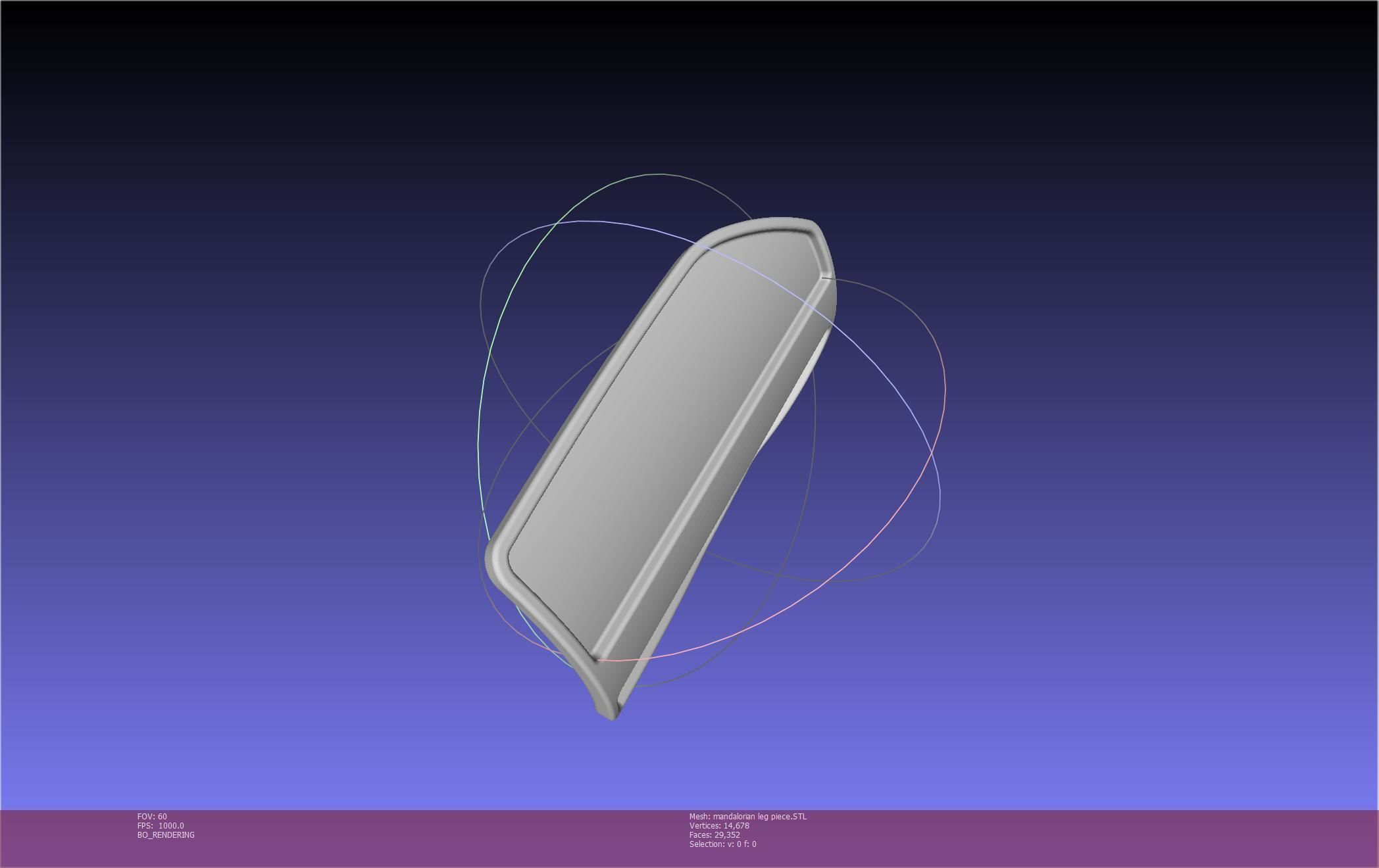 Mandalorian Armor Leg Piece 3D print model_18