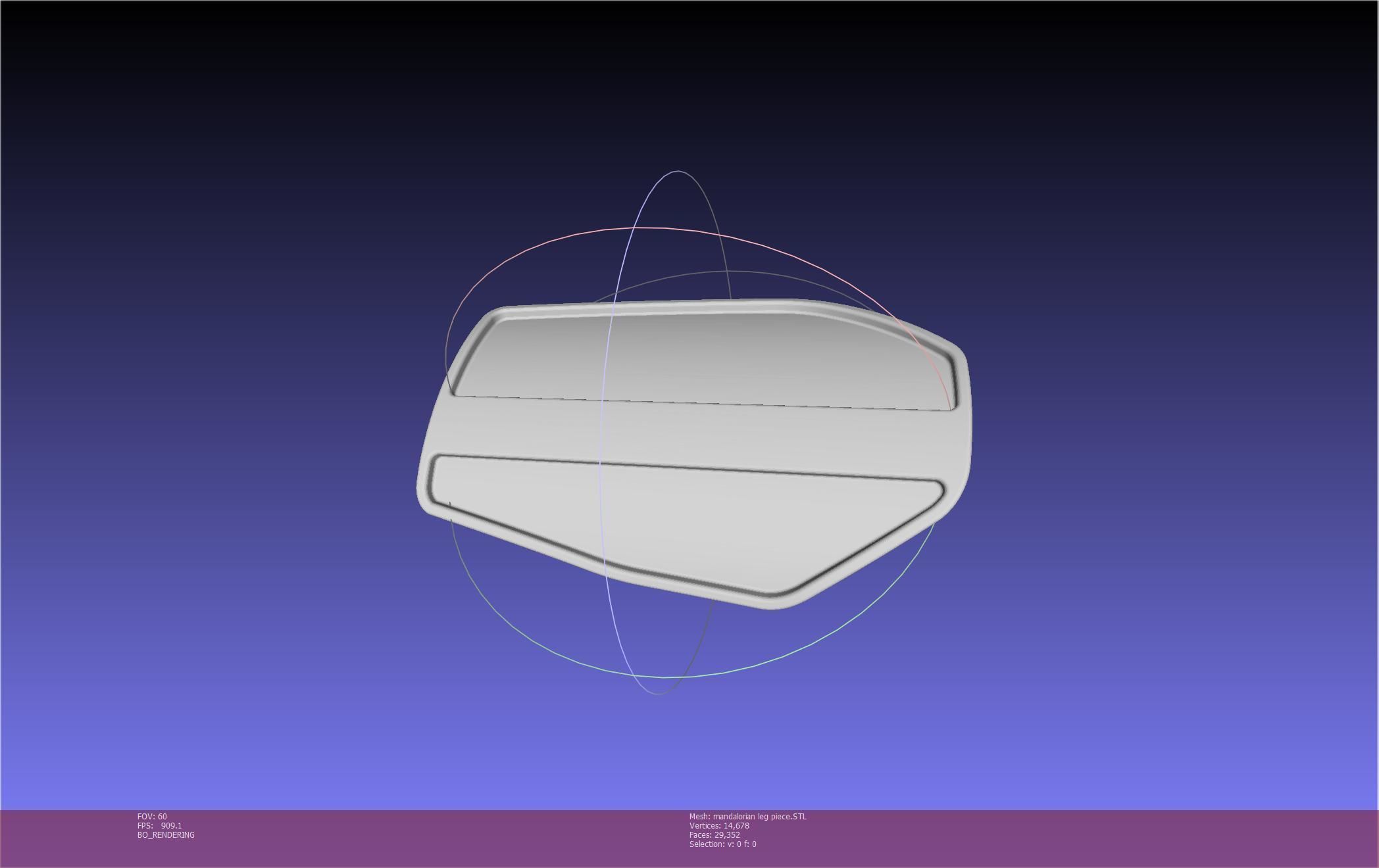 Mandalorian Armor Leg Piece 3D print model_9