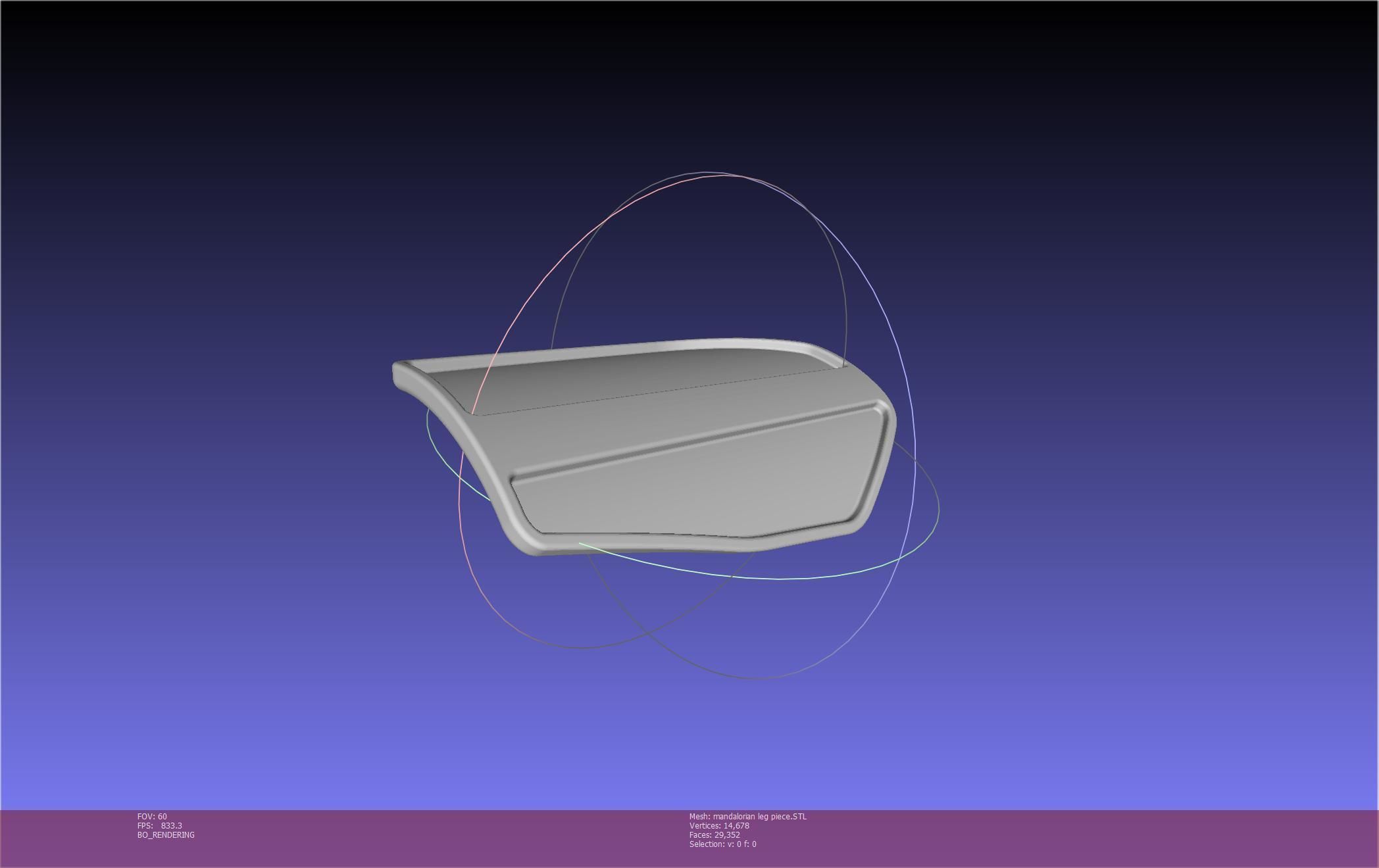 Mandalorian Armor Leg Piece 3D print model_23