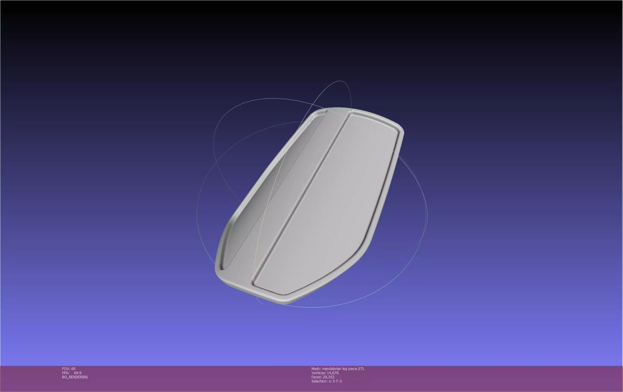 Mandalorian Armor Leg Piece 3D print model_0