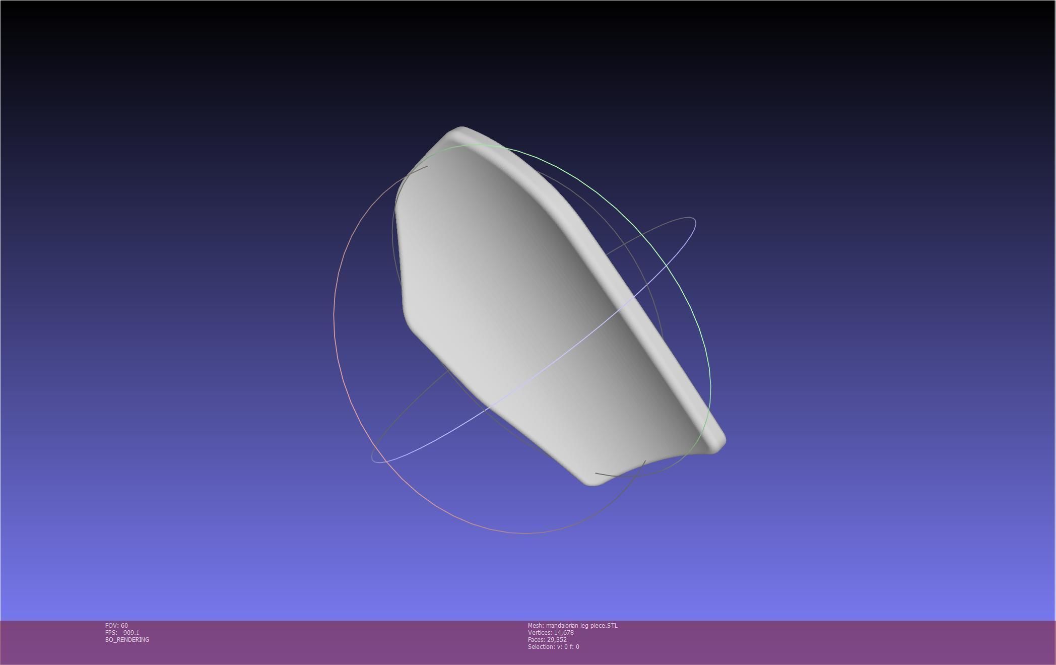 Mandalorian Armor Leg Piece 3D print model_20