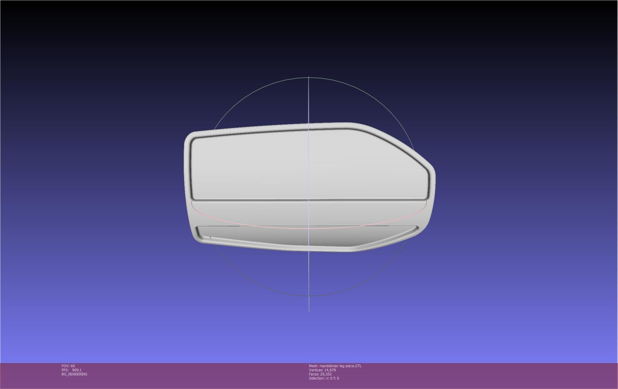 Mandalorian Armor Leg Piece 3D print model_10