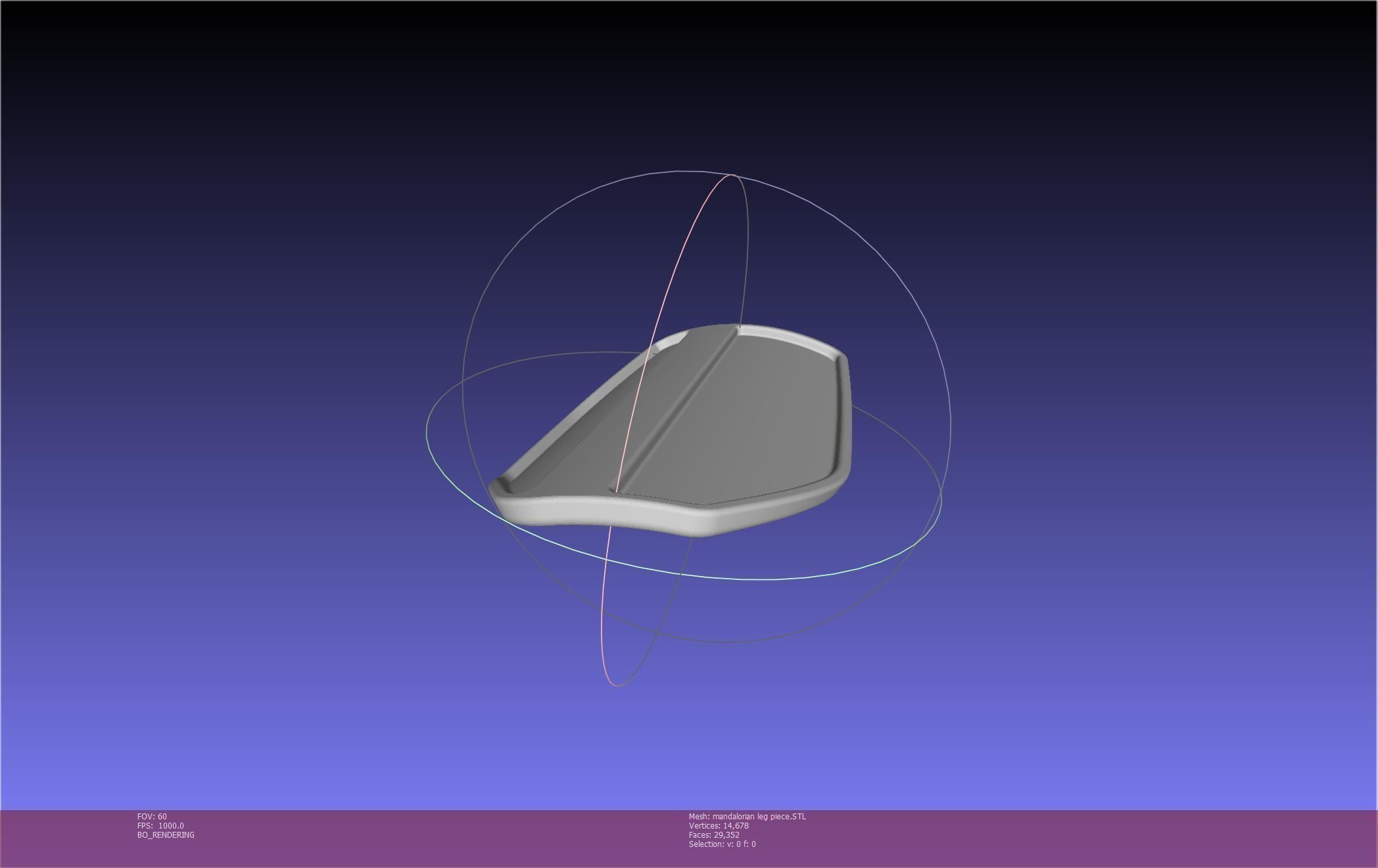 Mandalorian Armor Leg Piece 3D print model_15