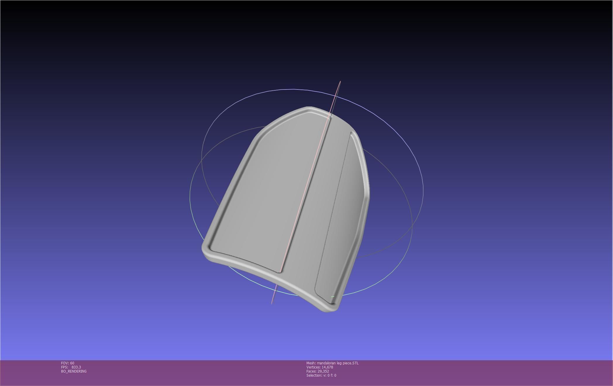 Mandalorian Armor Leg Piece 3D print model_24