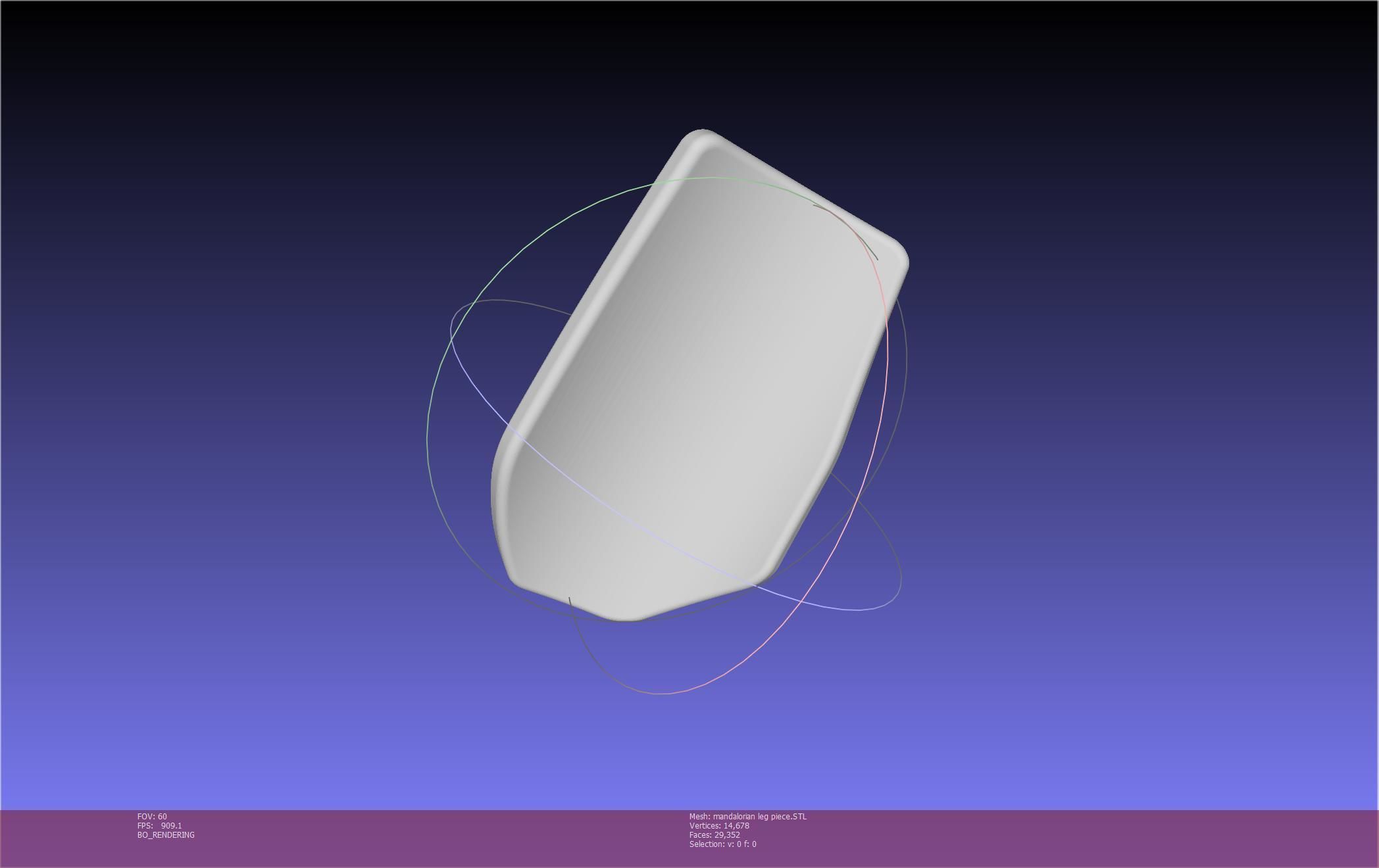 Mandalorian Armor Leg Piece 3D print model_6