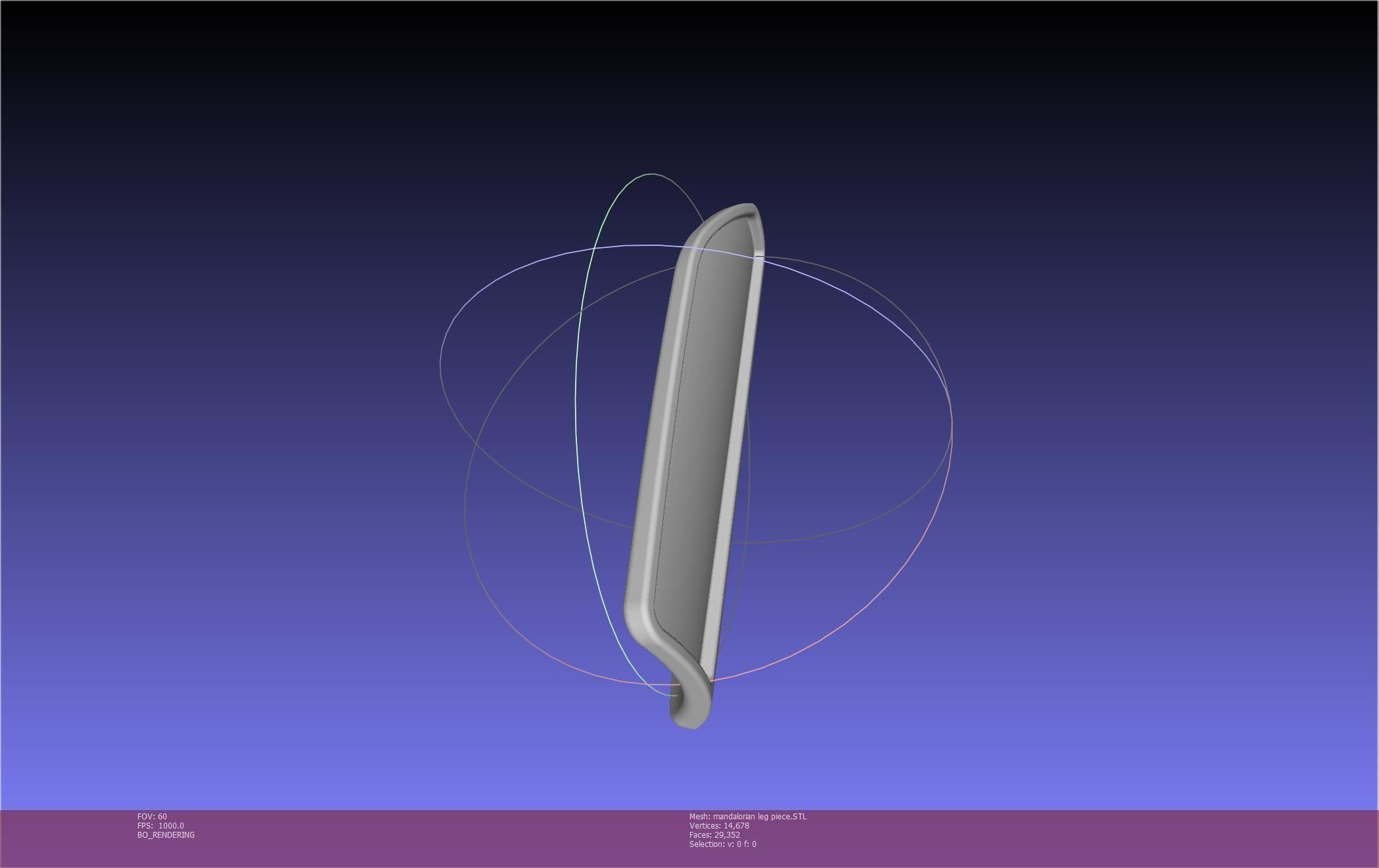 Mandalorian Armor Leg Piece 3D print model_19