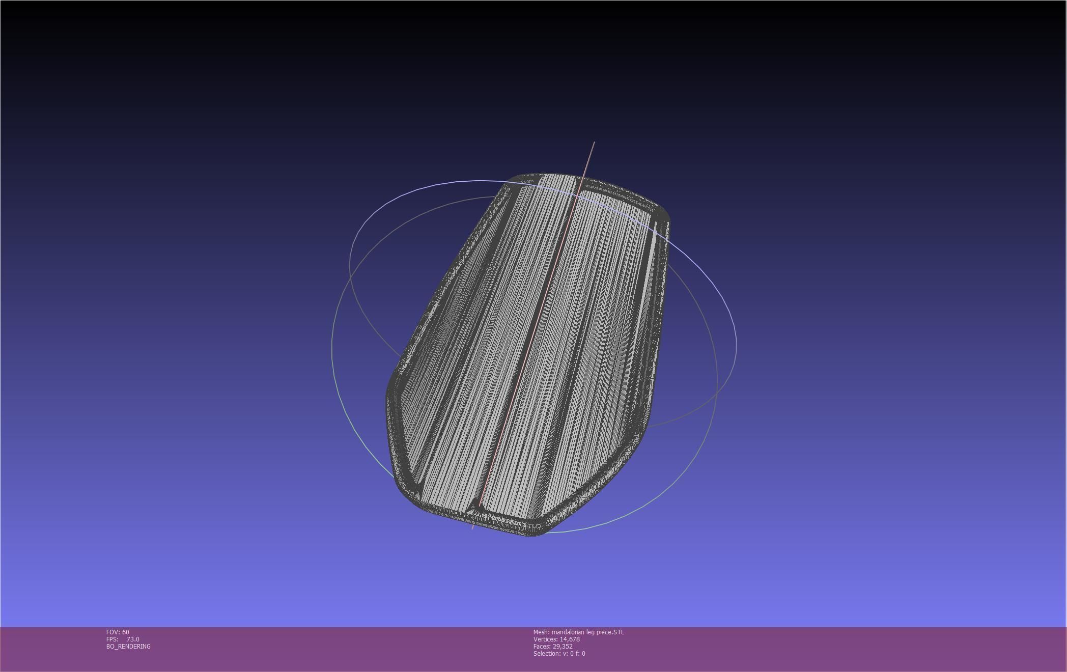 Mandalorian Armor Leg Piece 3D print model_1