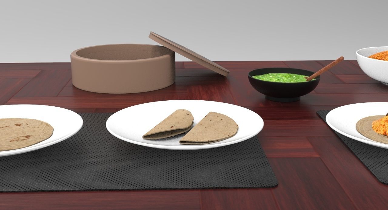 Mexican Tacos and Quesadillas Real maps Low-poly 3D model_9