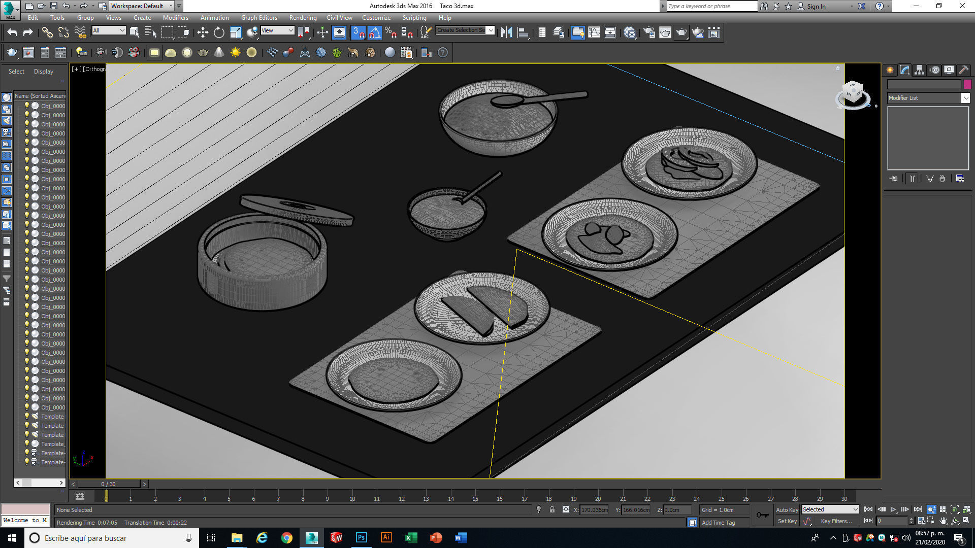 Mexican Tacos and Quesadillas Real maps Low-poly 3D model_22