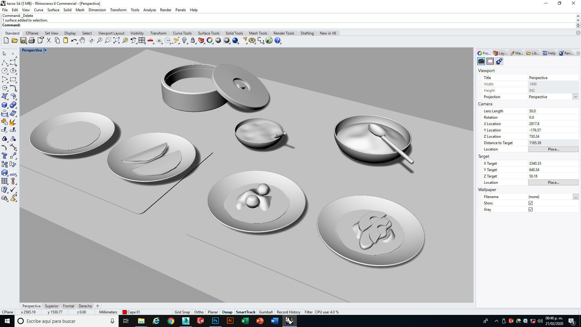 Mexican Tacos and Quesadillas Real maps Low-poly 3D model_17