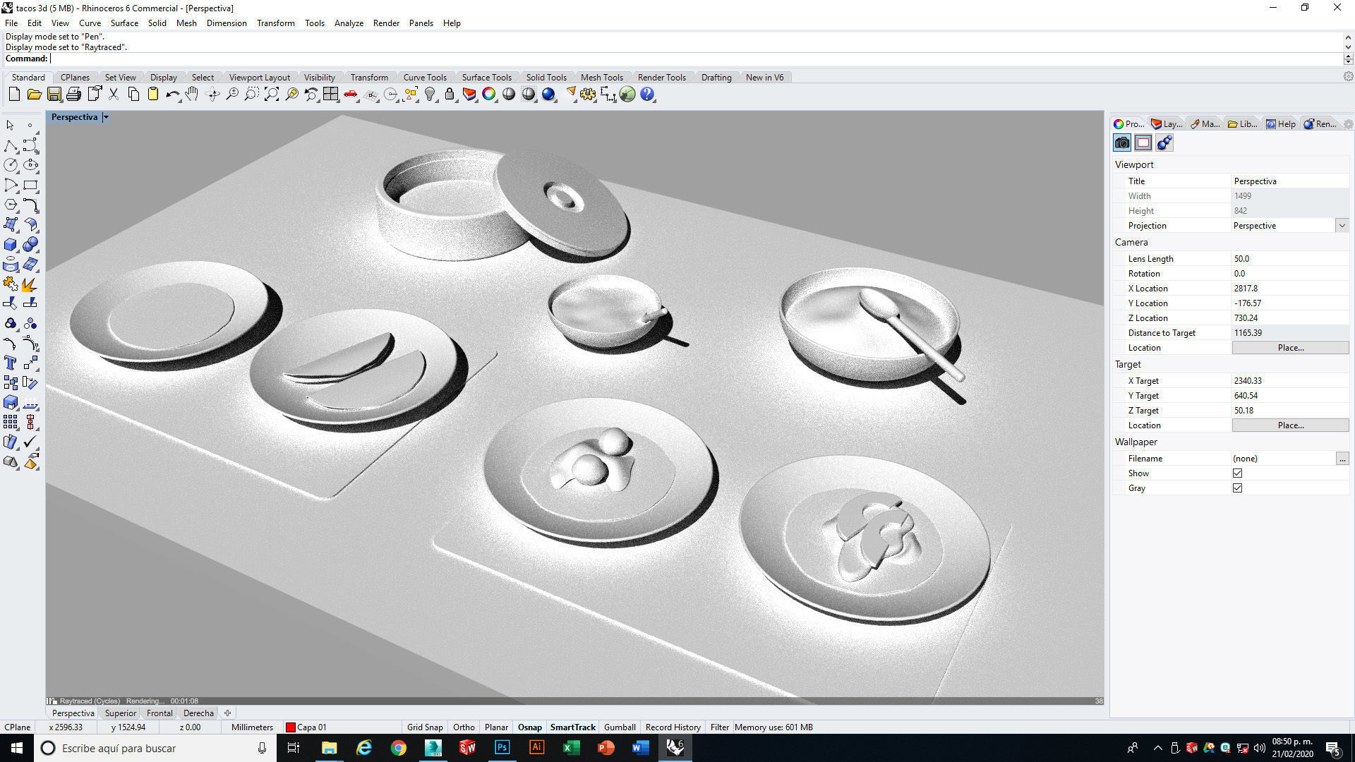 Mexican Tacos and Quesadillas Real maps Low-poly 3D model_18
