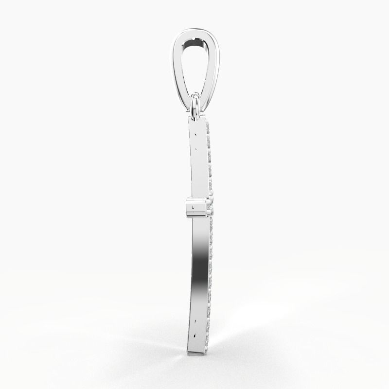 JESUS CROSS DIAMOND PENDANT 3D print model_14