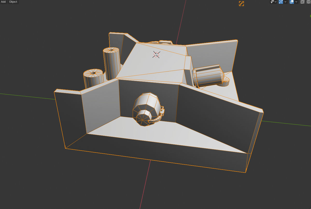 milatary radio Low-poly 3D model_9